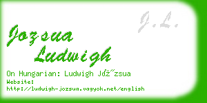 jozsua ludwigh business card